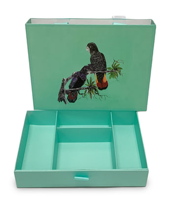 Drawer Box - Teal with Handle