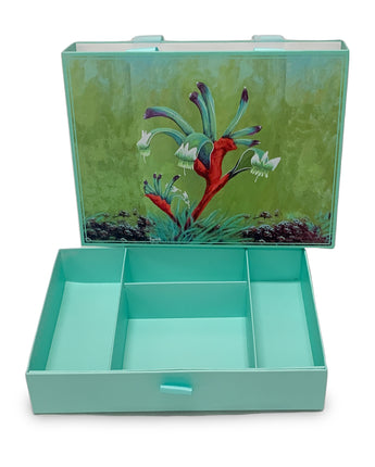 Drawer Box - Teal with Handle