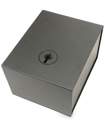 Black Magnetic Box with Emu Print